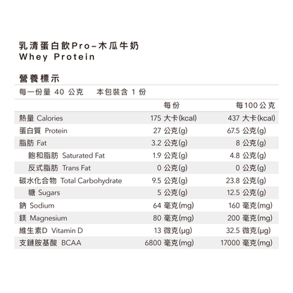 多效乳清蛋白飲PRO - 木瓜牛奶